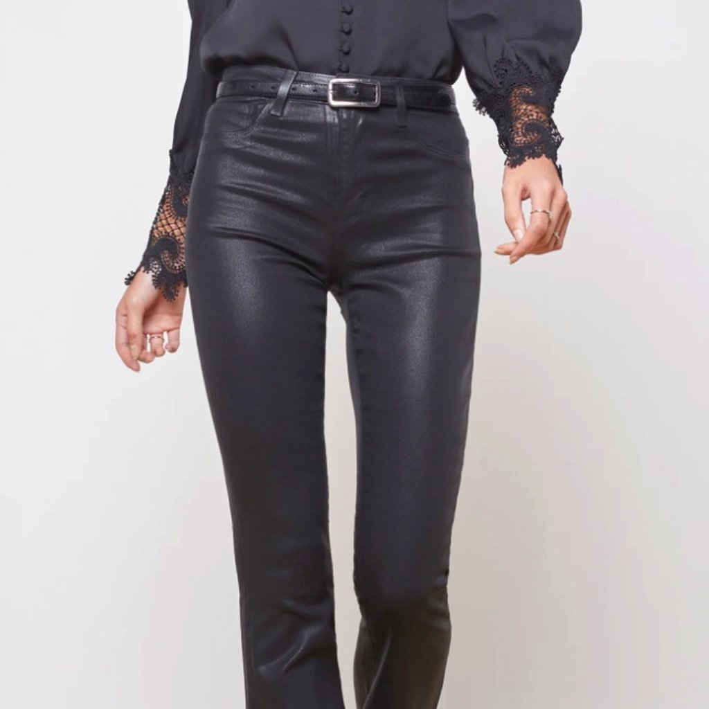 L'agence Marty Coated Flare Jean Size 31 - So Flattering!